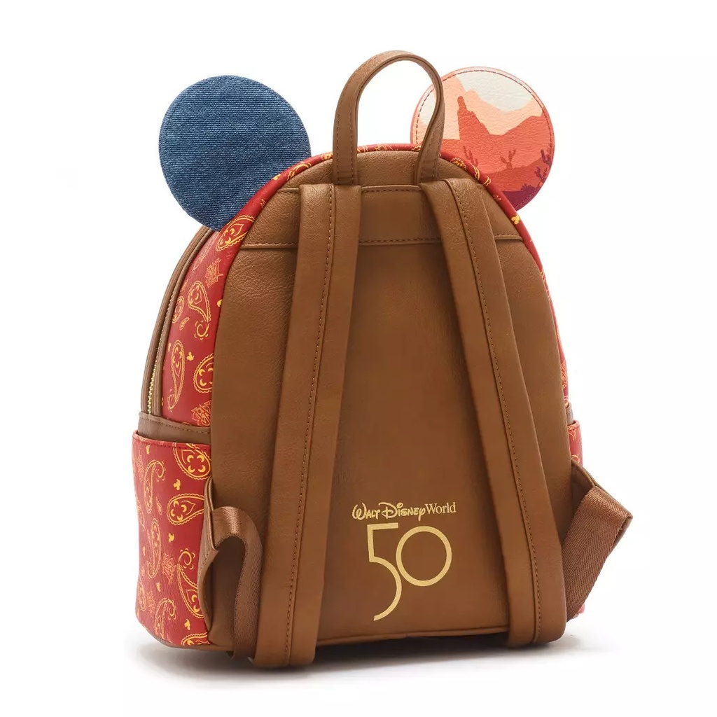 Mickey Mouse: The Main Attraction Loungefly Mini Backpack – Big Thunder Mountain Railroad – Limited Release-Back