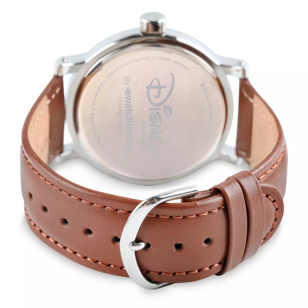 Mickey Mouse Vintage-Style Silver Alloy Watch for Men-Back
